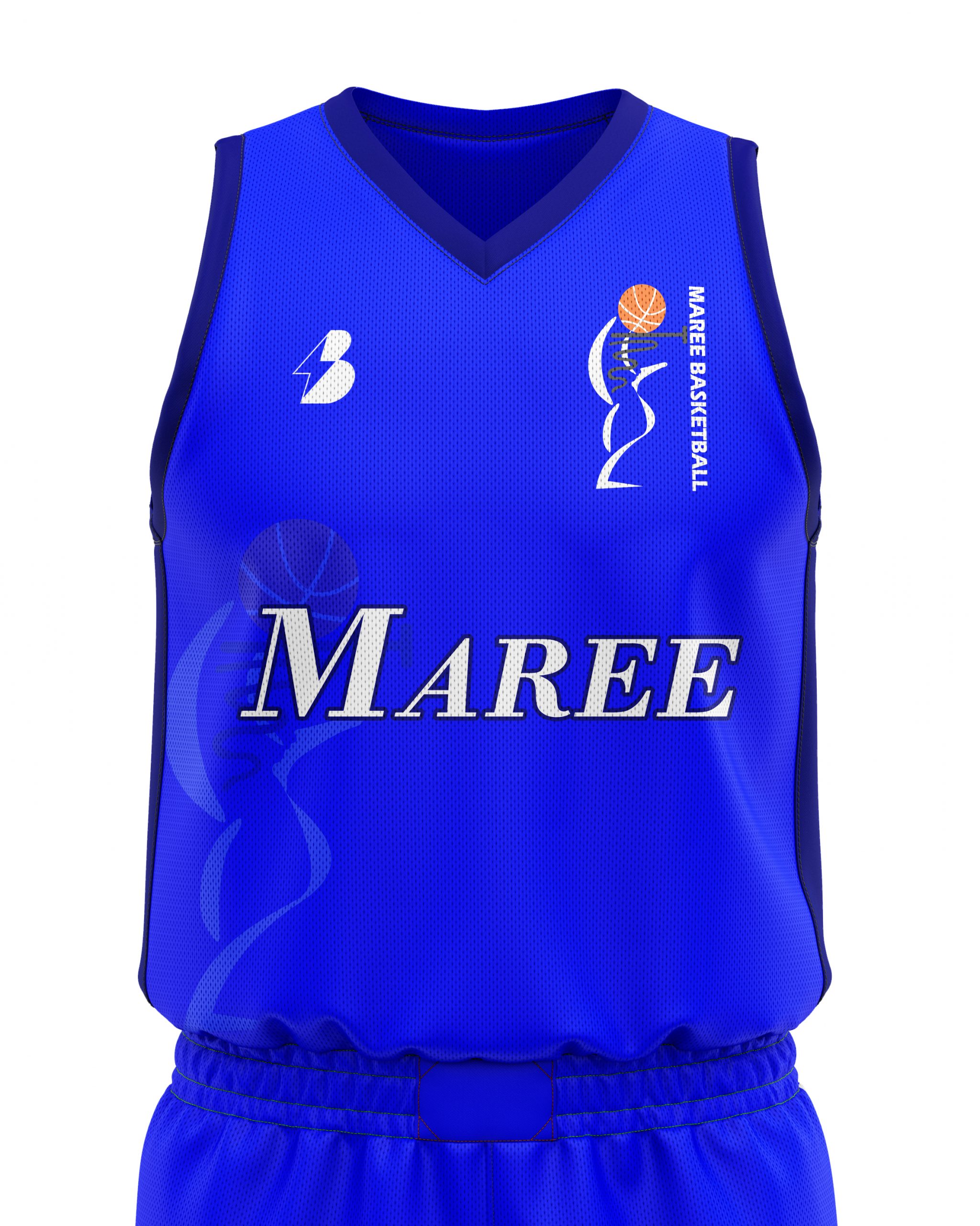Maree Basketball Sleeveless Jersey (Blue/Navy)